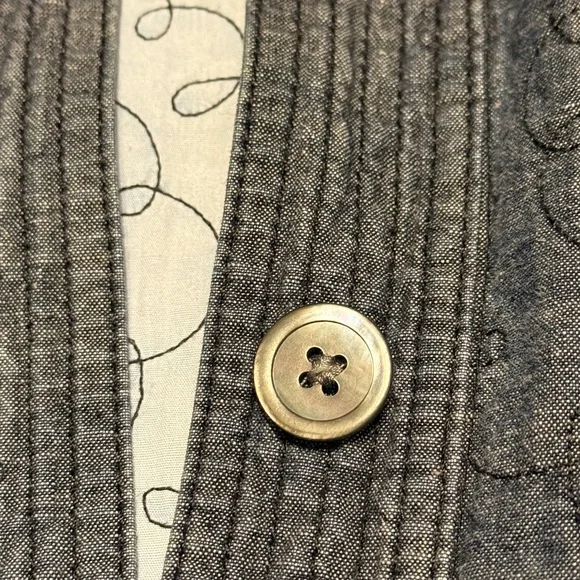 J. Jill Charcoal Jacket with Embroidery - Picture 4 of 5